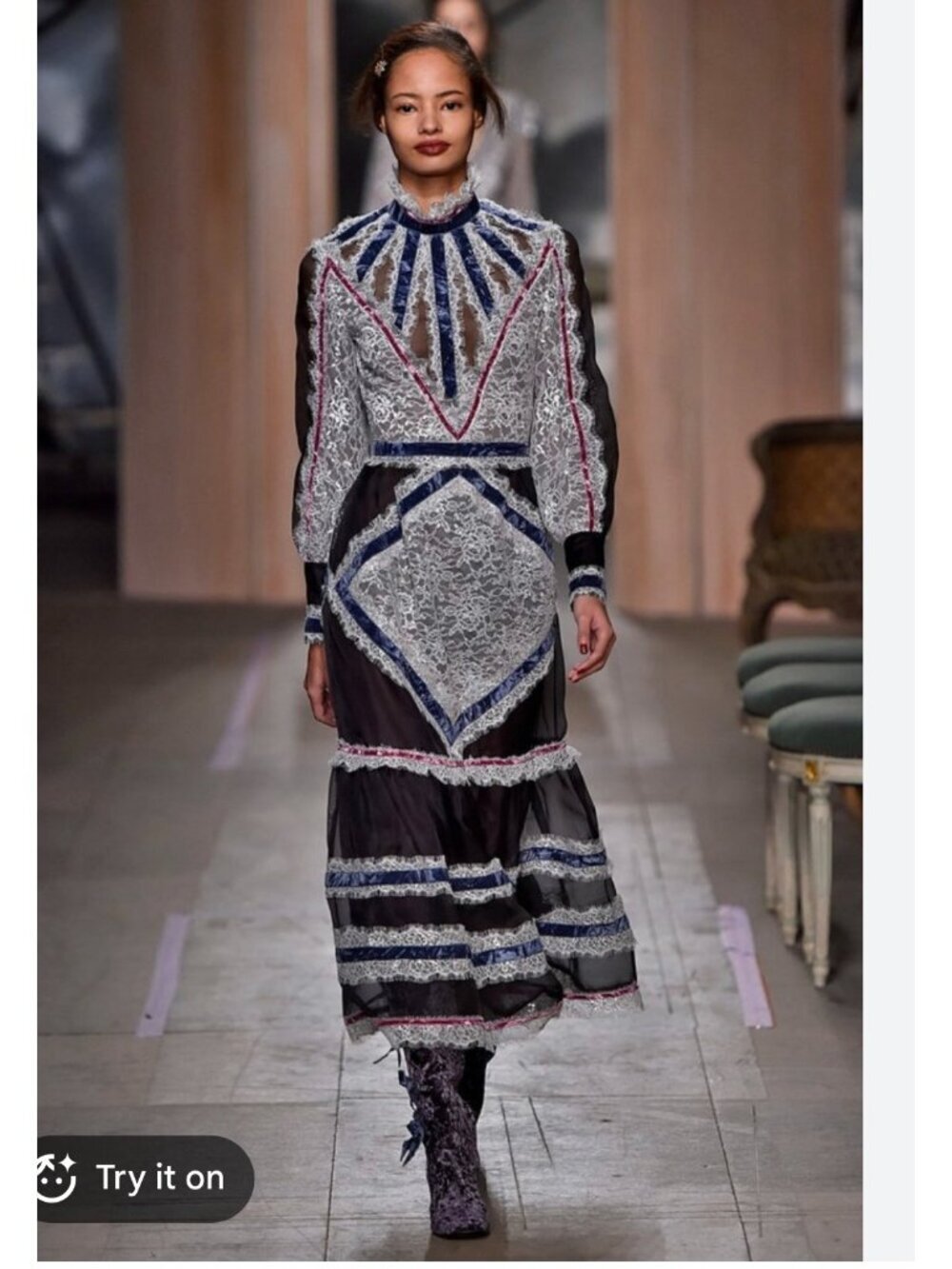erdem oriana lace prairie dress